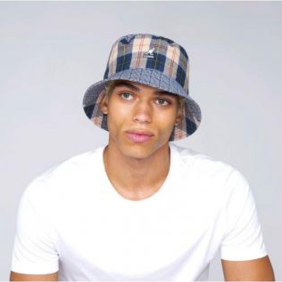 KANGOL Plaid Mashup Bucket - Picture 3 of 11
